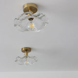 Glas Loftslampe I Form Som En Hibiscus