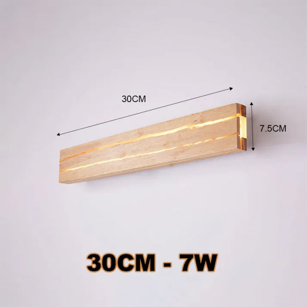 Moderne Træ Crack-Væglamper Home Decor-Væglampe