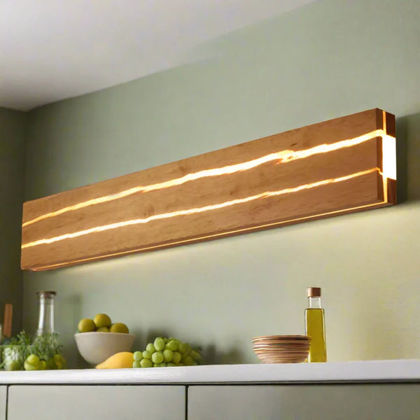 Moderne Træ Crack-Væglamper Home Decor-Væglampe