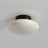 Oval Loftslampe I Alabast