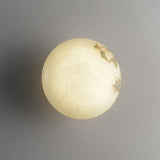 Oval Loftslampe I Alabast