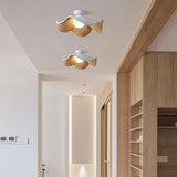 Nordic Wooden Lotus Resin Loftslampe