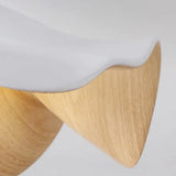 Nordic Wooden Lotus Resin Loftslampe