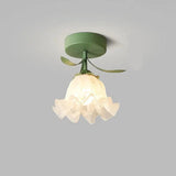 Fransk Tiffany Simple Mini Flower Loftslampe