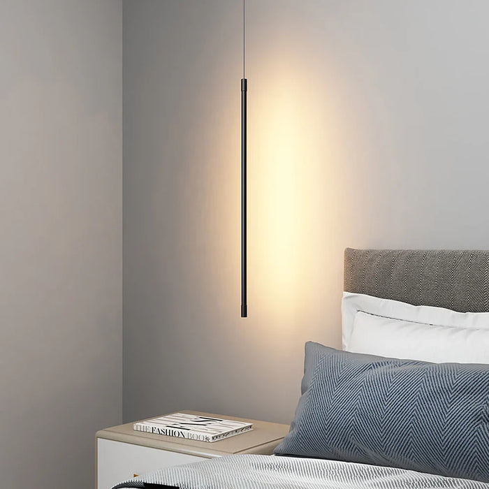 Minimalistisk Lang Led-Pendel Lavet Af Aluminium