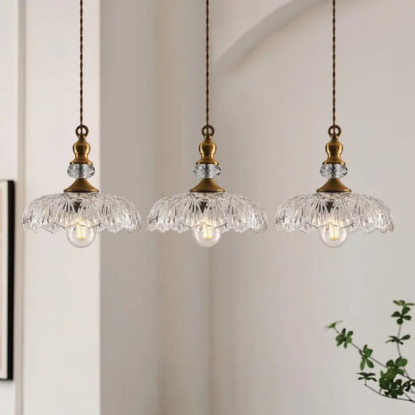 Mid Century Mini Køkken Ø Glas Pendel Lampe