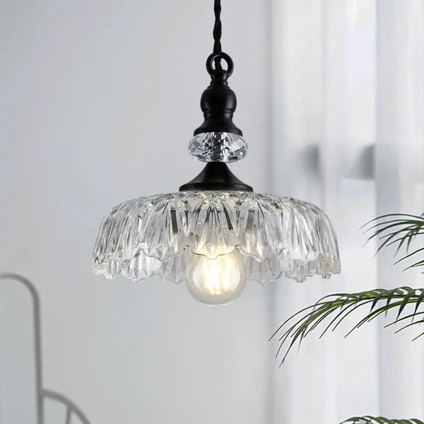 Mid Century Mini Køkken Ø Glas Pendel Lampe