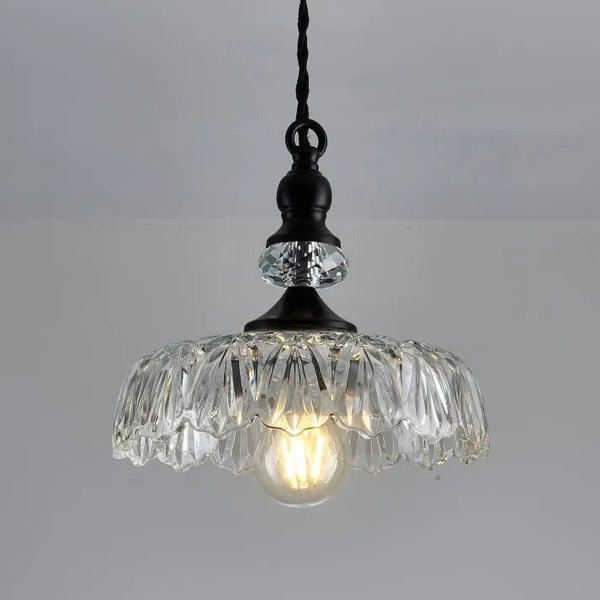 Mid Century Mini Køkken Ø Glas Pendel Lampe