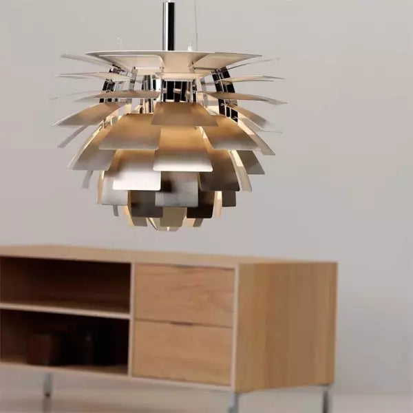 Moderne Artiskok-Pendellampe I Metal