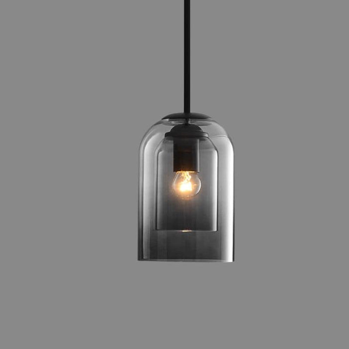 Mica Mid-Century Pendel Lamper Med Dobbelt Glas