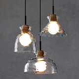 Minimalistisk Art Ripple Glas Pendel Lampe