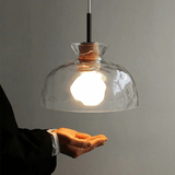 Minimalistisk Art Ripple Glas Pendel Lampe