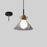Minimalistisk Art Ripple Glas Pendel Lampe