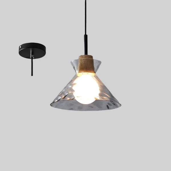 Minimalistisk Art Ripple Glas Pendel Lampe